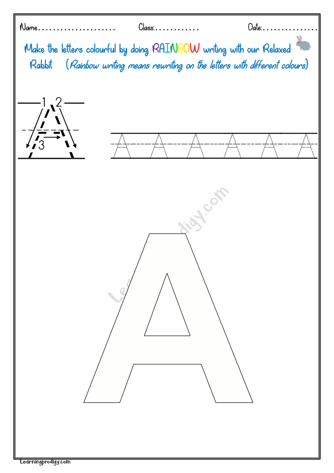 rainbow writing capital letters learningprodigy english english alphabets rainbow tracing english n