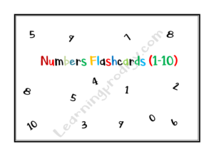 Numbers 1 - 10 Flashcards