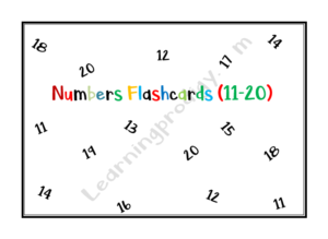 Numbers 11-20 Flashcards