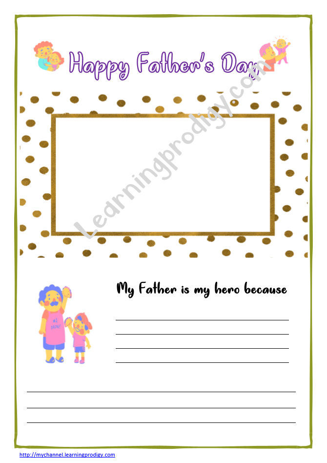 Father's day worksheet 2
