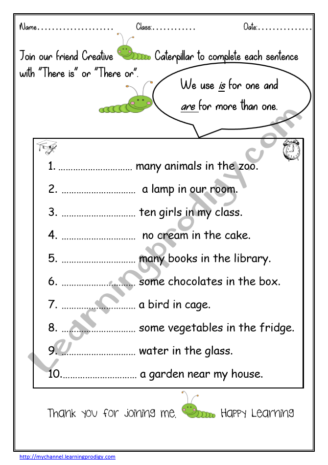 English Worksheets For Grade1 Archives LearningProdigy