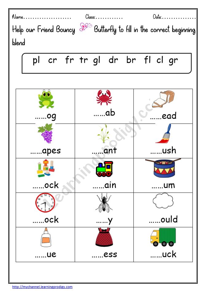 english worksheets for grade1 archives learningprodigy