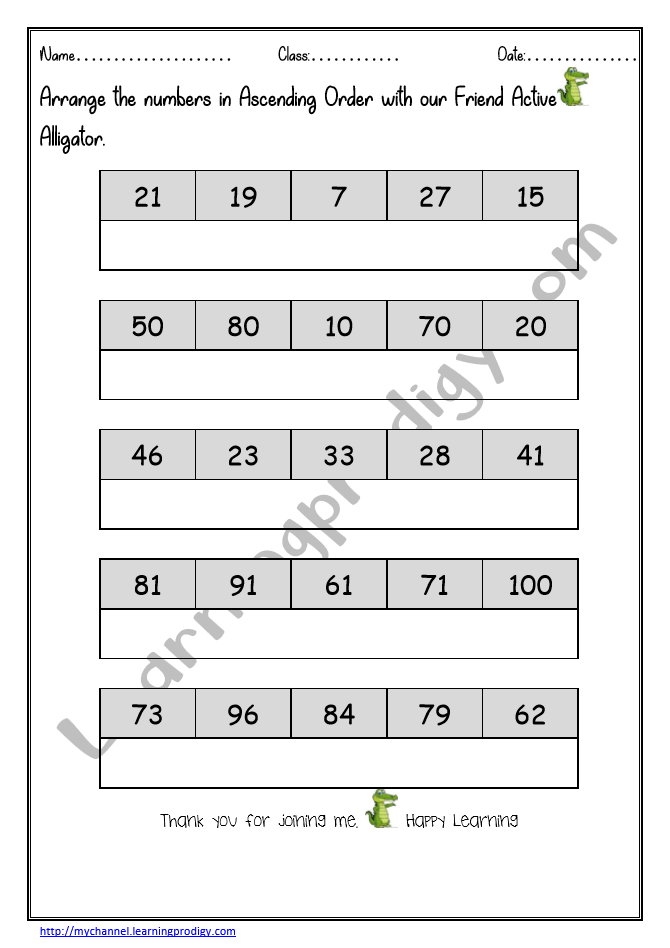 math-worksheet-for-grade-1-arrange-the-numbers-in-ascending-order-learningprodigy-maths