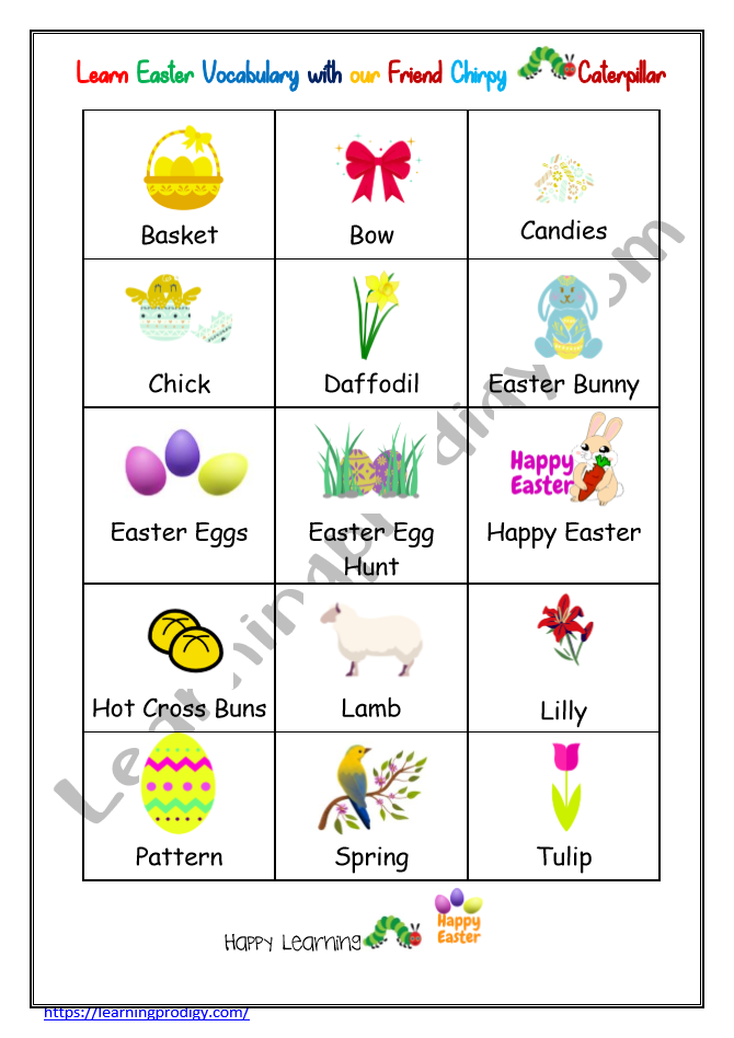 Easter-Vocabulary-Chart
